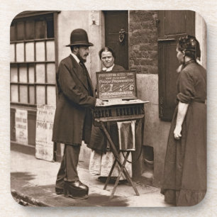 Street Doctor, 1876-77 (woodburytype) Coaster