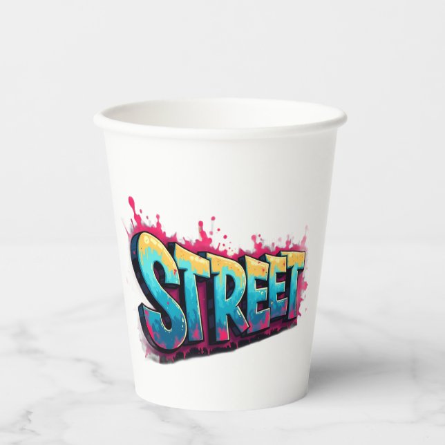“Street Dreams” “City Speaks” “Urban Pulse” “Concr Paper Cups (Front)