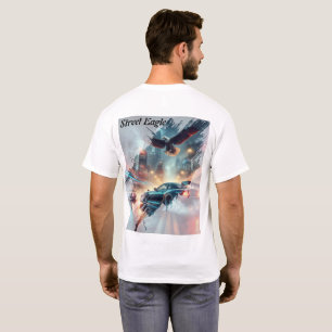 STREET EAGLE Neon City Drift Tee — Futuristic 