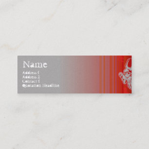 STREET FACES red Mini Business Card