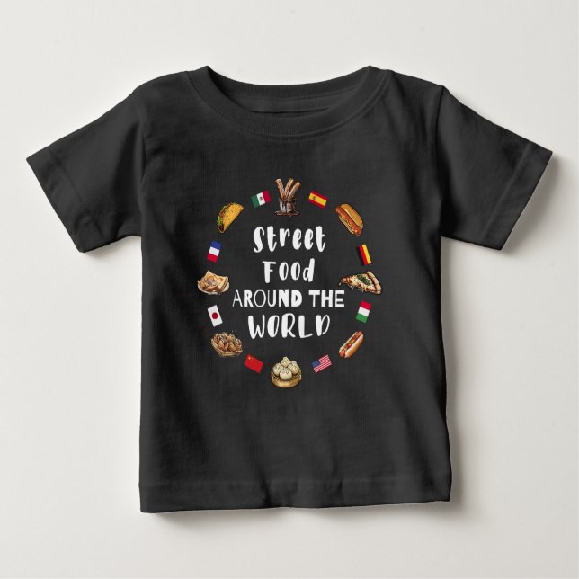Street food around the world baby T-Shirt (Front)