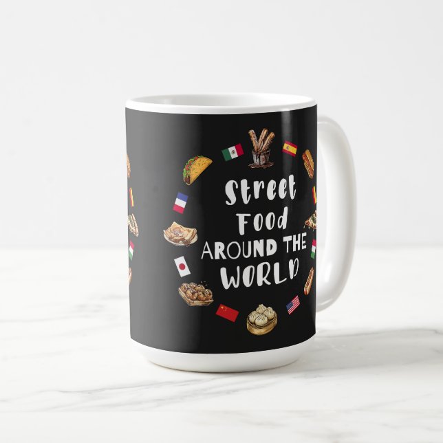 Street food around the world coffee mug (Front Right)