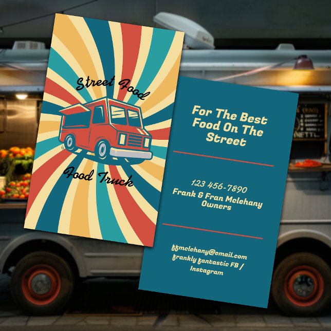 Street Food Food Truck Business Card (Creator Uploaded)