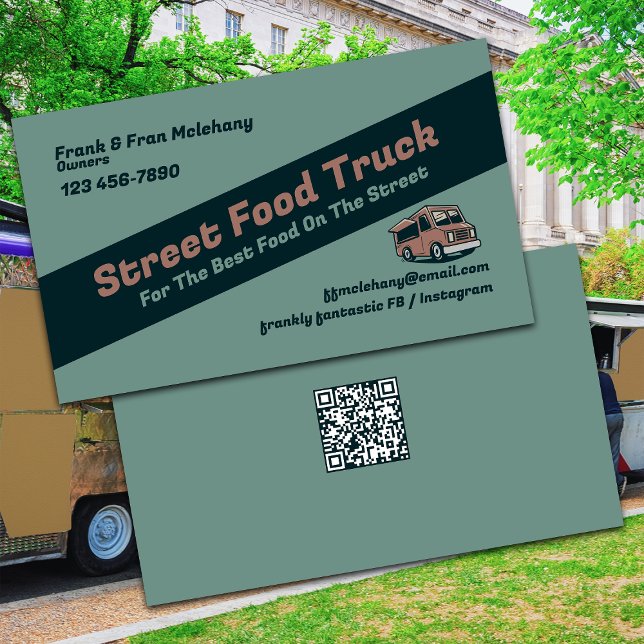 Street Food Food Truck Business Card (Creator Uploaded)