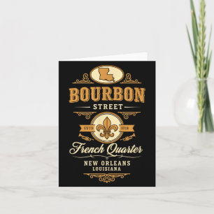 Street French Quarter New Orleans Louisiana Card