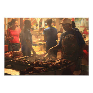 Street Grill at the Lolo's, Grand Case, St. Martin Photo Print