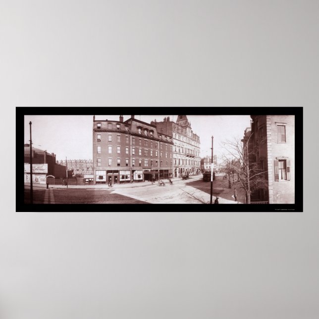 Street Hotel Boston, MA Photo 1903 Poster (Front)