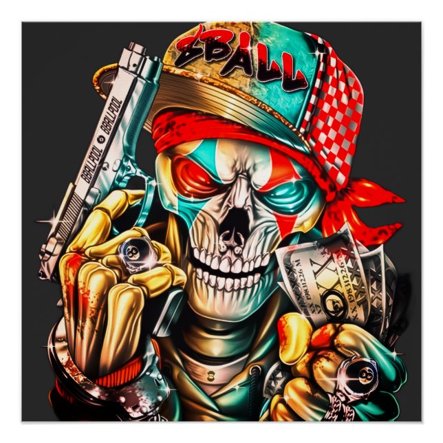 Street Hustle Urban King Premium Glossy Poster (Front)