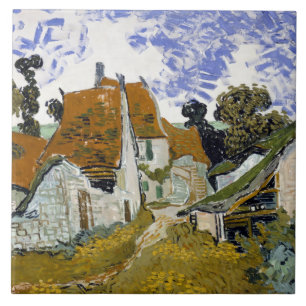 Street in Auvers-sur-Oise by Vincent van Gogh      Ceramic Tile