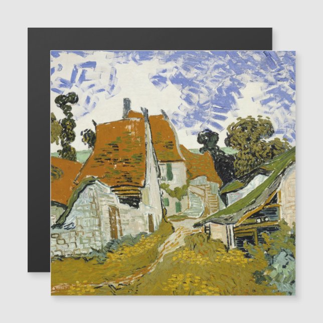 Street in Auvers-sur-Oise Vincent  van Gogh  (Front/Back)