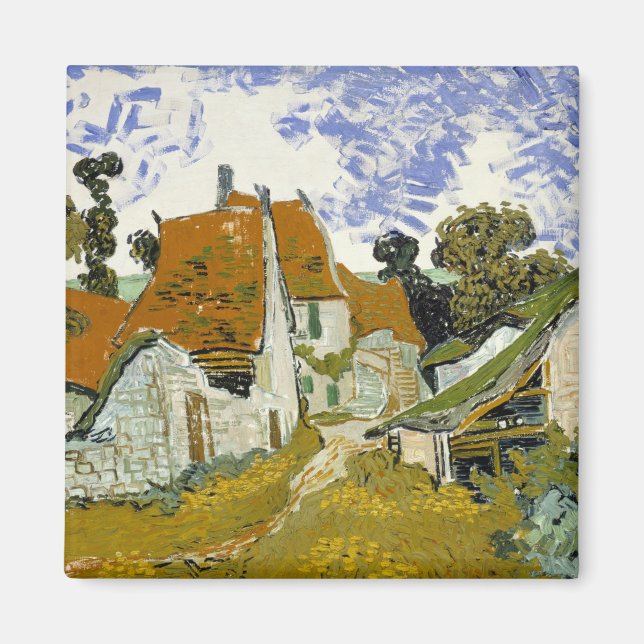 Street in Auvers-sur-Oise Vincent  van Gogh    Magnet (Front)