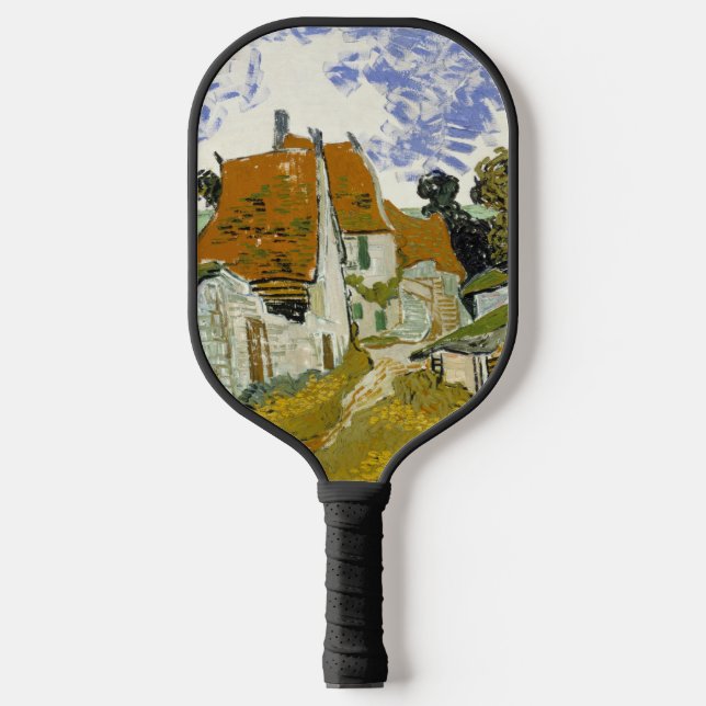 Street in Auvers-sur-Oise Vincent  van Gogh     Pickleball Paddle (Front)