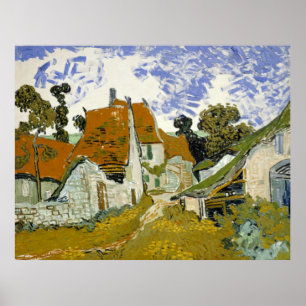 Street in Auvers-sur-Oise Vincent van Gogh Poster