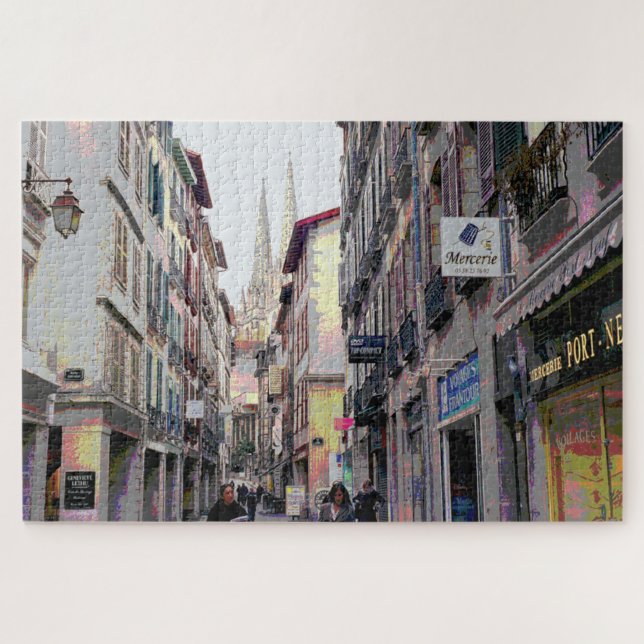 Street in Bayonne Jigsaw Puzzle (Horizontal)