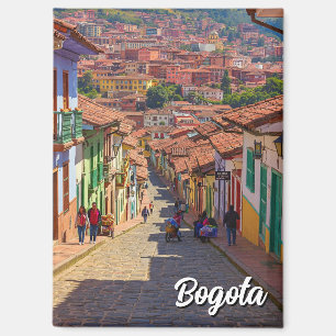 Street in Bogota Colombia La Candelaria Bogotá Magnet