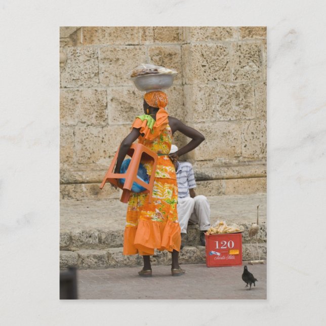Street in Cartagena, Colombia Postcard (Front)