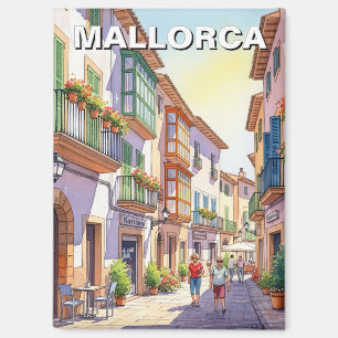 Street in Mallorca Spain Travel Magnet