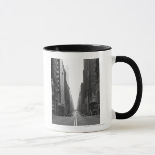 Street in NY city B&W Mug