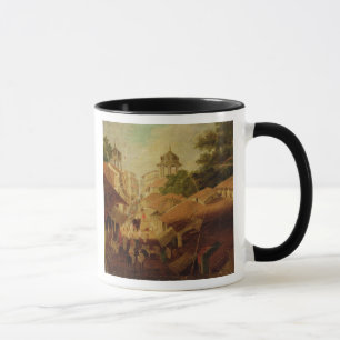 Street in Patna, c.1825 (oil on canvas) Mug