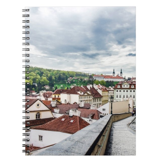 Street in Prague downtown Notebook (Front)