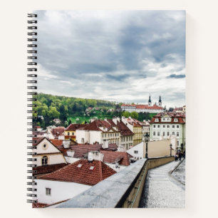 Street in Prague downtown Notebook