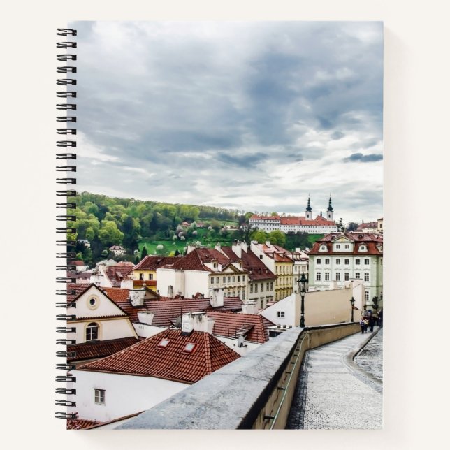 Street in Prague downtown Notebook (Front)