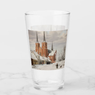 Street in Roskilde 1836 Glass