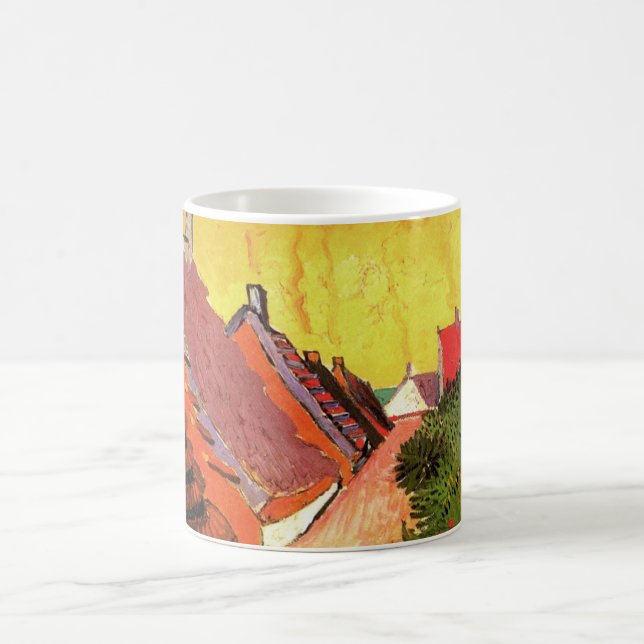 Street in Saintes Maries by Vincent van Gogh Coffee Mug (Center)