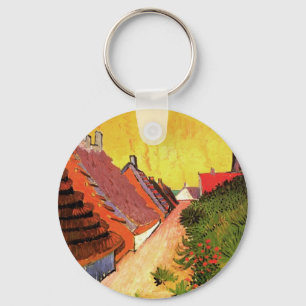 Street in Saintes Maries by Vincent van Gogh Key Ring