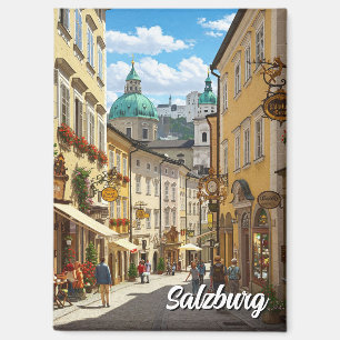 Street in Salzburg Austria Travel Magnet