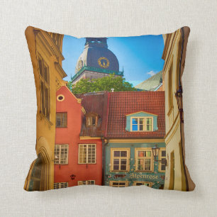 Street in the Old Town   Estonia Cushion