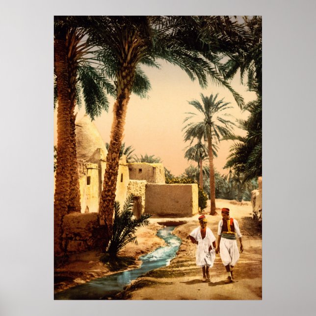 Street in the old town, II, Biskra, Algeria Poster (Front)