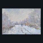 Street in the Snow Argenteuil by Claude Monet Poster<br><div class="desc">.</div>