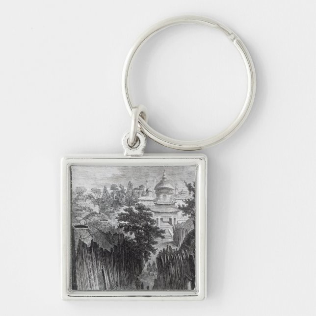 Street in Urga Key Ring (Front)