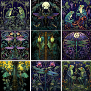 Street Lamp Bats Tile (Swamp Collection)