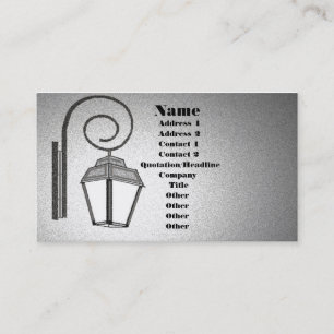 Street Lamp Business Card