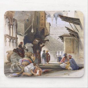 Street Leading to El Azhar, Grand Cairo, pub. 1846 Mouse Pad