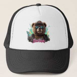 Street Legend Bear - Cool Graphic Design Trucker Hat