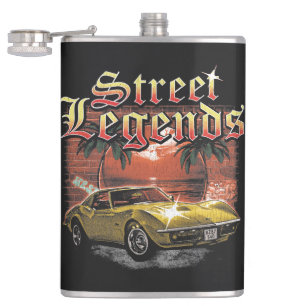 Street Legends - Urban Streetwear Design Hip Flask