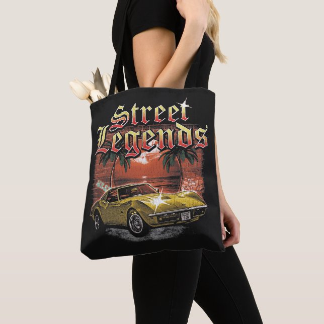 Street Legends - Urban Streetwear Design Tote Bag (Close Up)