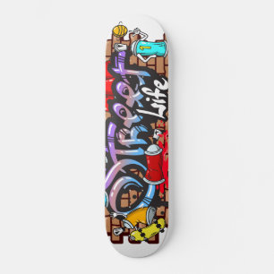 Street Life Graffiti Skateboard