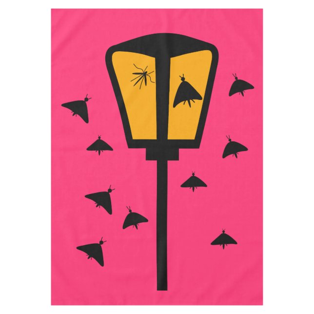 Street Light and Moths Tablecloth (Front)