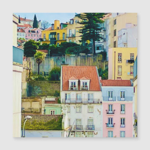 Street, Lisbon Portugal Europe, Travel magnet 