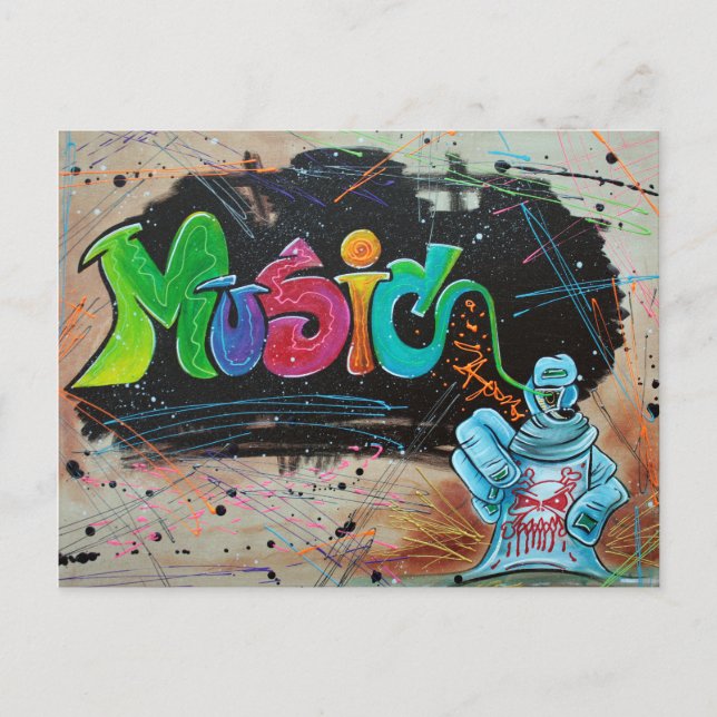 Street Music Postcard (Front)