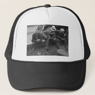 Street musicians, Maynardville, Tennessee, 1935 Trucker Hat
