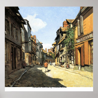 Street of Bavolle by Claude Monet Poster