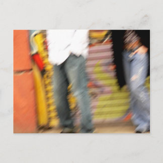 street paint postcard