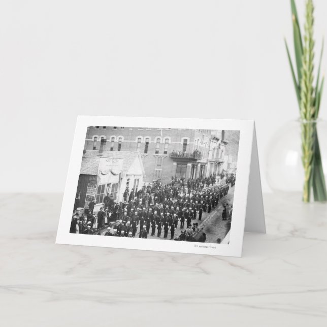 Street Parade in Deadwood, SD Photograph Card (Front)