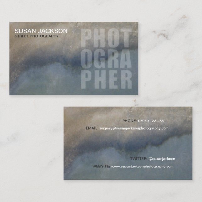 Street Photographer Business Card (Front/Back)