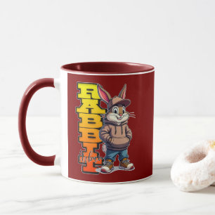 Street Rabbit – Urban Easter Bunny Design - caneca Mug